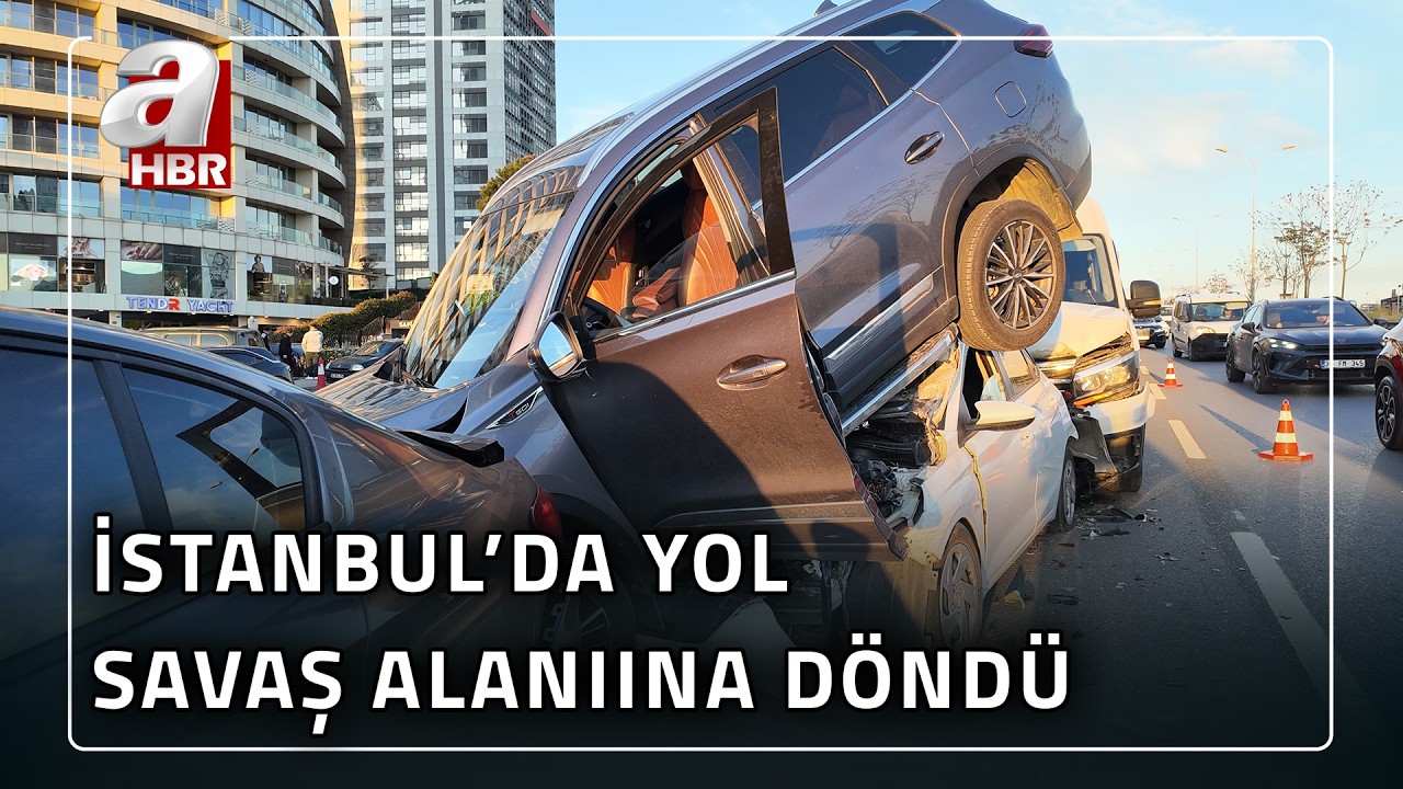Kartal'da 4 Araç Birbirine Girdi! Zincirleme Kazada 5 Kişi Yaralandı | A Haber