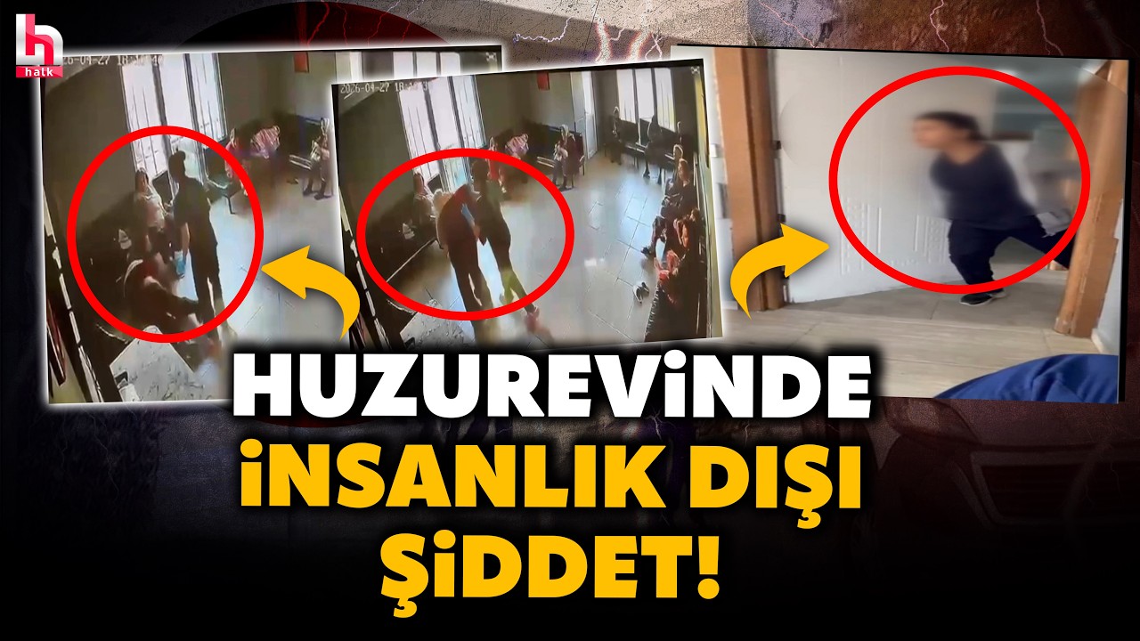 HUZUREVİNDE SKANDAL GÖRÜNTÜLER! Personel 2 hastayı önce darp etti sonra yüzüne tükürdü!