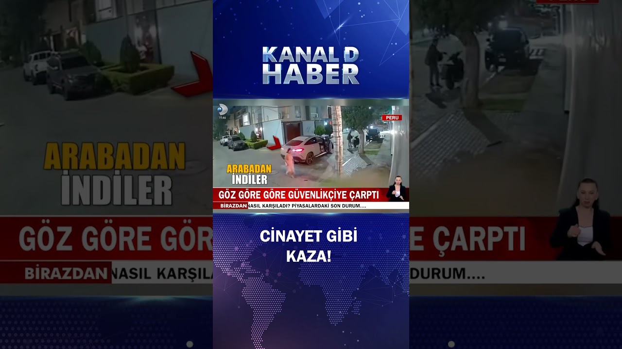 Göz Göre Göre Güvenlikçiye Çarptı!