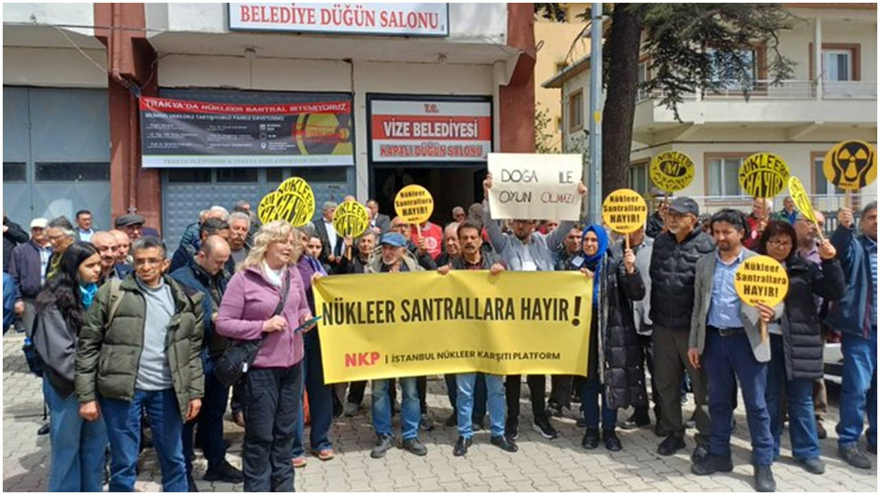 Trakya'dan nükleer santral projesine itiraz: 'Yaşam alanlarımıza vize vermeyeceğiz'