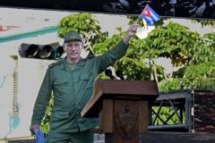 Kaynak, ADALBERTO ROQUE / AFP / Getty Images Küba Devlet Başkanı Miguel Diaz-Canel, ABD'nin ülkesine yönelik bir askeri