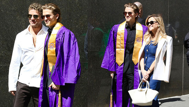 Eski eşler Reese Witherspoon ve Ryan Phillippe, oğulları Deacon'ın üniversite mezuniyetinde bir araya geldi.
