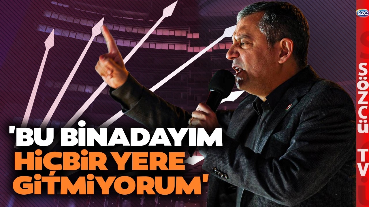 'Bu Binadayım Hiçbir Yere Gitmiyorum' Özgür Özel Genel Merkezde Böyle Haykırdı!
