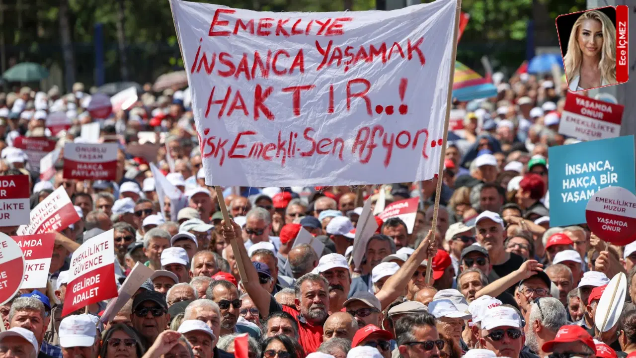 Emekliler, artan yaşam pahalılığı, düşük maaşlar ve yetersiz bayram ikramiyelerine tepki gösterdi.