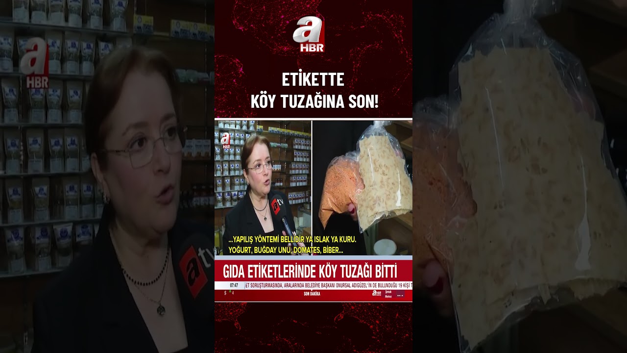 Gıda ürünleri etiketlerinde 