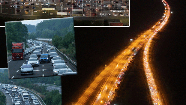 İstanbul'da Kurban Bayramı tatili nedeniyle bazı bölgelerde trafik yoğunluğu yaşanıyor.
