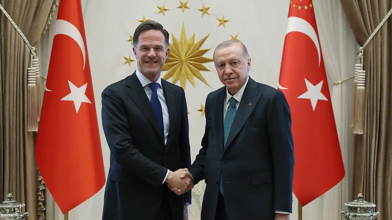 AKP'li Cumhurbaşkanı Erdoğan, NATO Genel Sekreteri Rutte ile bir araya geldi