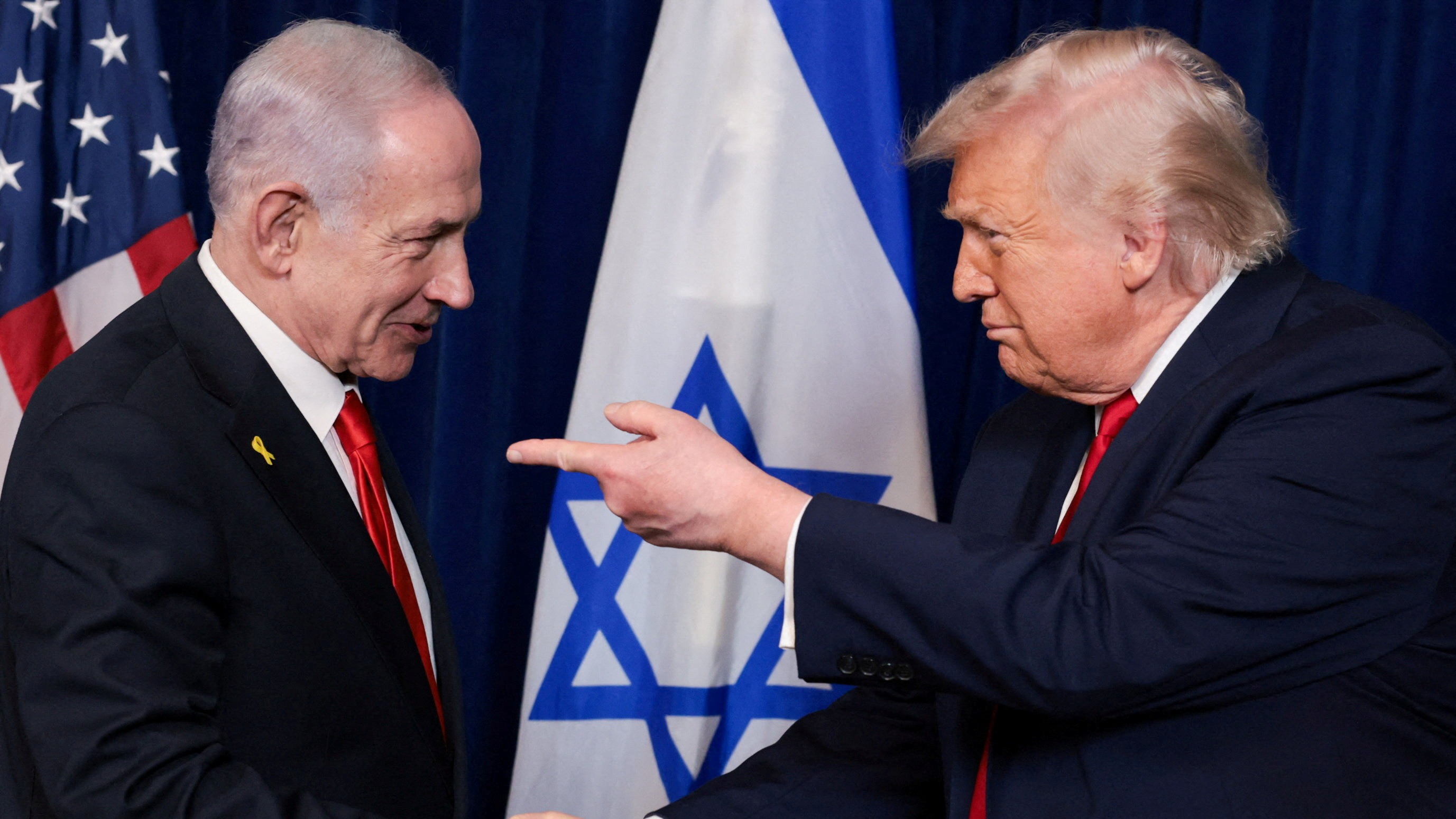 İsrail Başbakanı Binyamin Netanyahu ve ABD Başkanı Donald Trump.