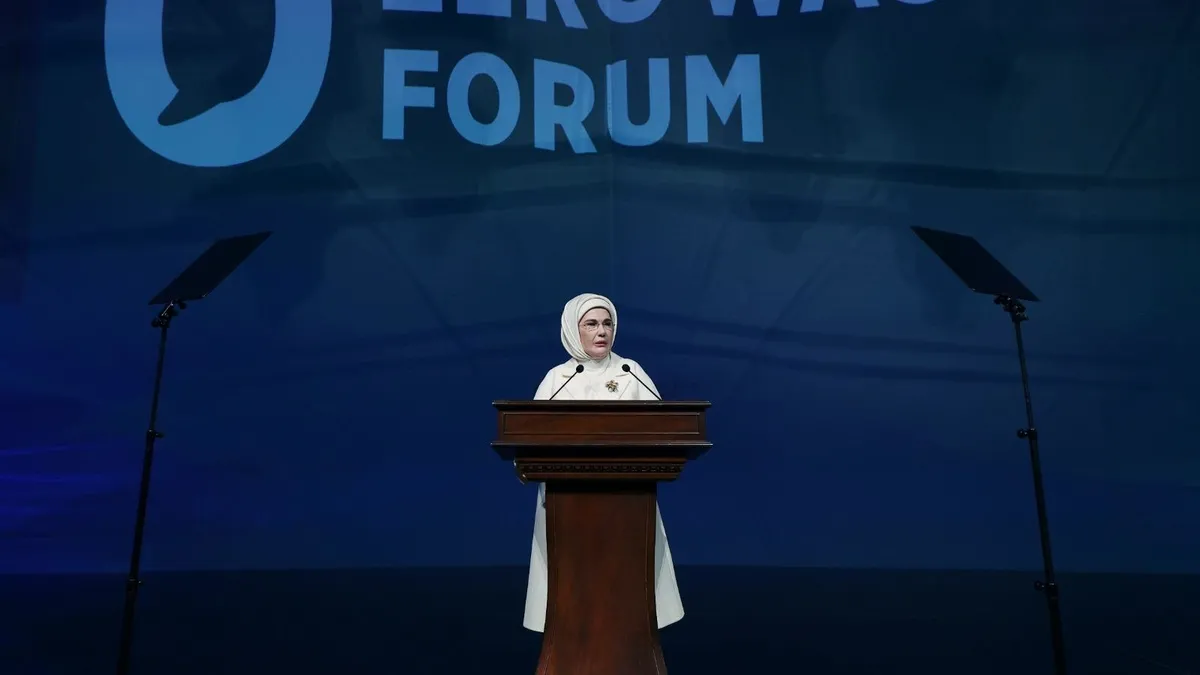 Emine Erdoğan, Sıfır Atık Forumu Açılışında konuştu: “Sıfır atık tüm yolları birleştiren bir köprüdür