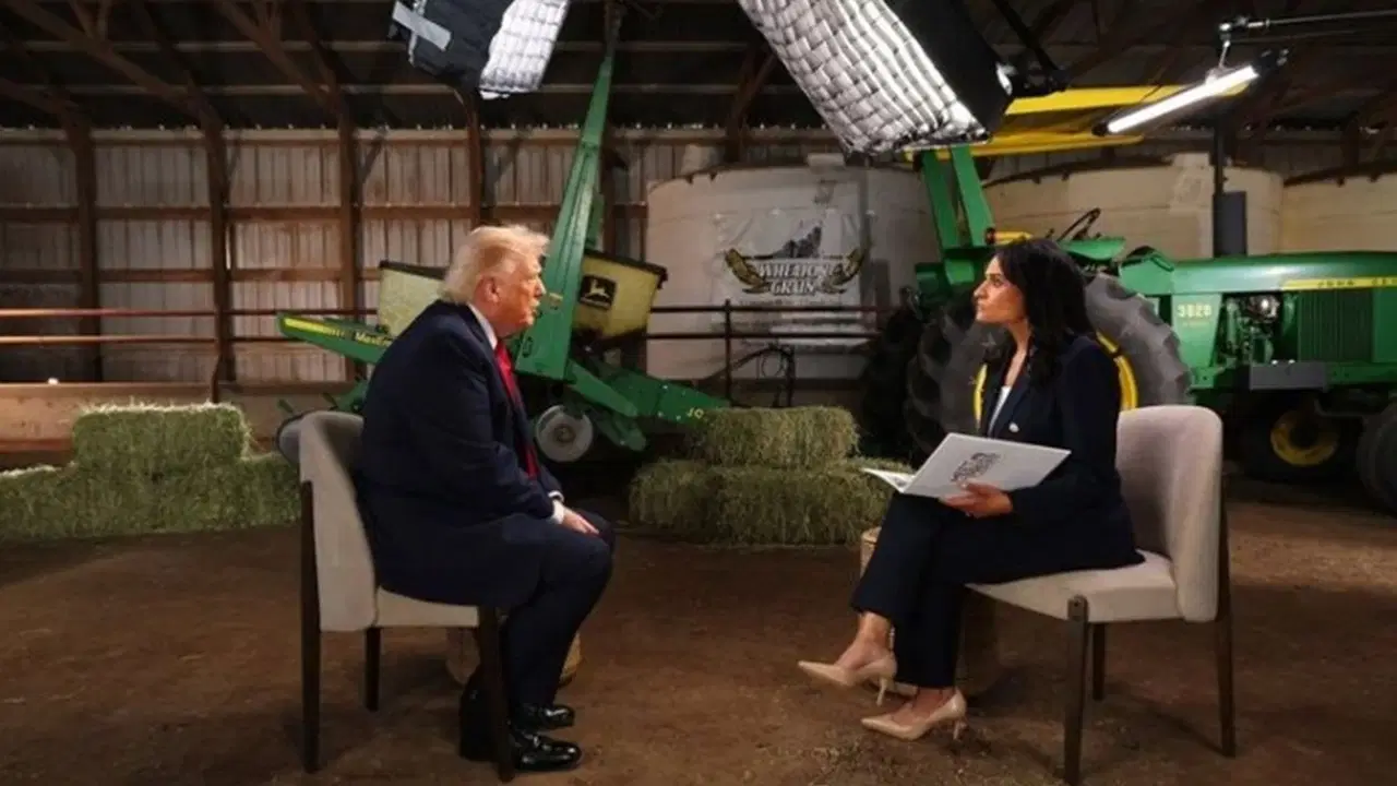 ABD Başkanı Donald Trump, NBC News'e verdiği röportajın sonuna doğru, sunucuyla California valilik ön seçimlerinin 
