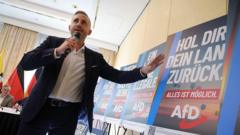 Kaynak, Sean Gallup/Getty Images Aşırı sağcı Almanya için Alternatif (AfD) partisinin oy oranlarını artırması ve ilk kez bir