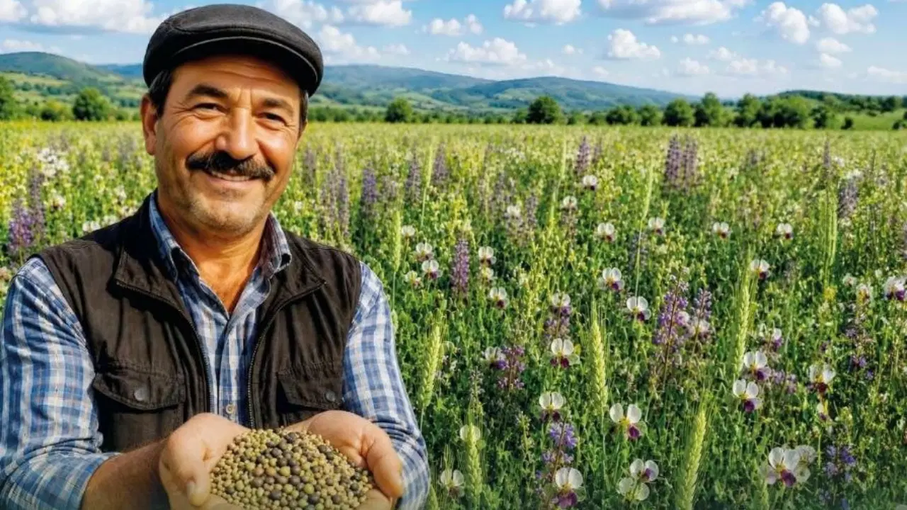 “Üretime Destek, Çiftçimize Güç” ilkesiyle yola çıkan Denizli Büyükşehir Belediyesi, macar fiğ, yem bezelyesi, tritikale,