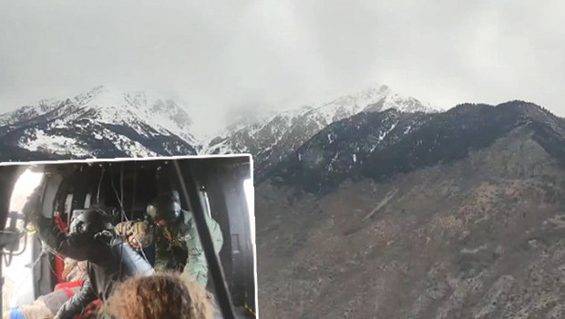 MSB: Yaralı vatandaş helikopterle Erzurum'a ulaştırıldı