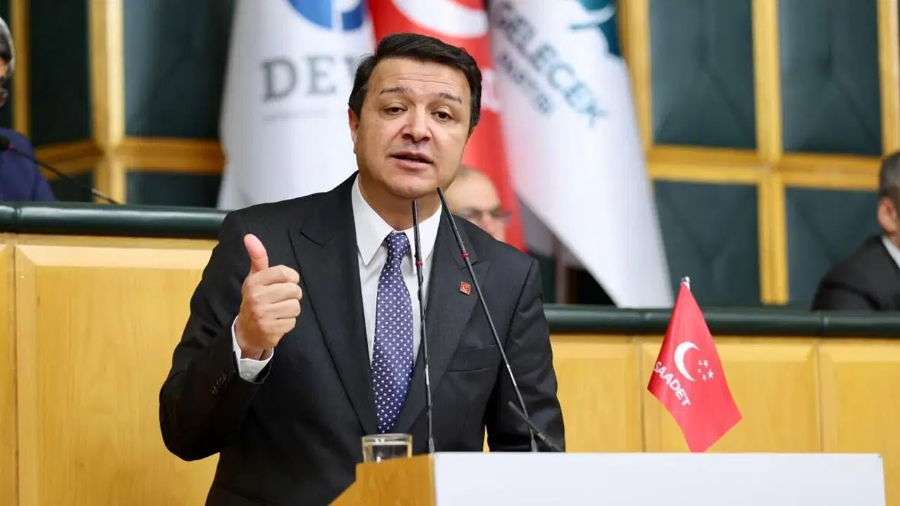 Saadet Partisi Genel Başkanı Mahmut Arıkan , Yeni Yol Partisi'nin TBMM' Grup Toplantısı'nda konuştu.