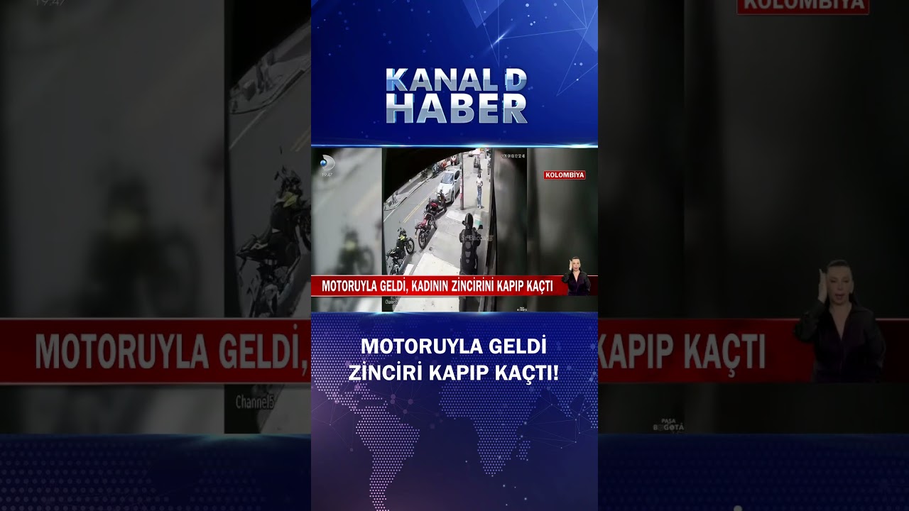 Motoruyla Geldi; Kadının Zincirini Kapıp Böyle Kaçtı!