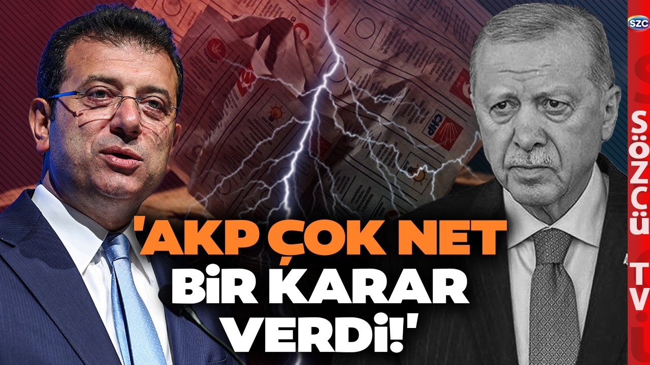 'Erdoğan Bir Noktada Dedi ki İmamoğlu ile Yarışamam' Suat Özçağdaş'tan Olay Olacak AKP Sözleri