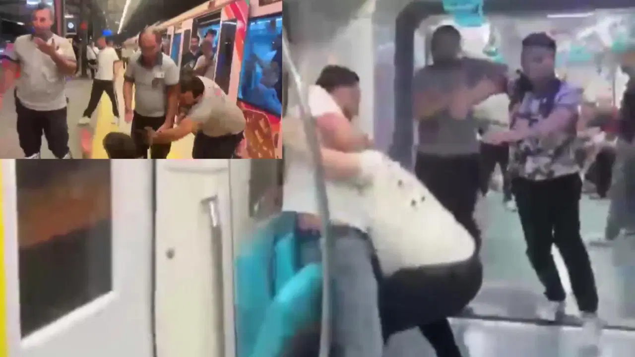 Marmaray'da yumruklu kavga: Güvenlik ve temizlik görevlilerine saldırdılar