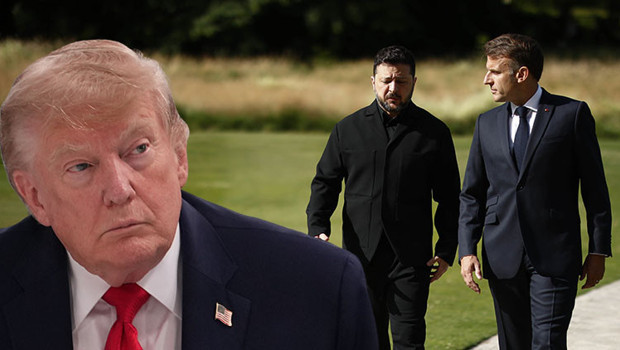Macron ve Zelenski yakalandı: G7 Zirvesi'nde Trump'ın arkasından konuştular