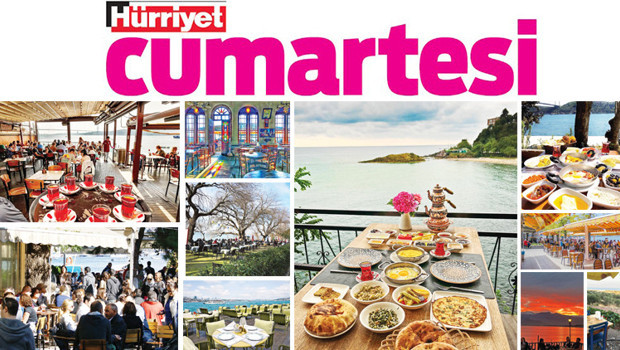 Masmavi manzaraya karşı demli bir mola