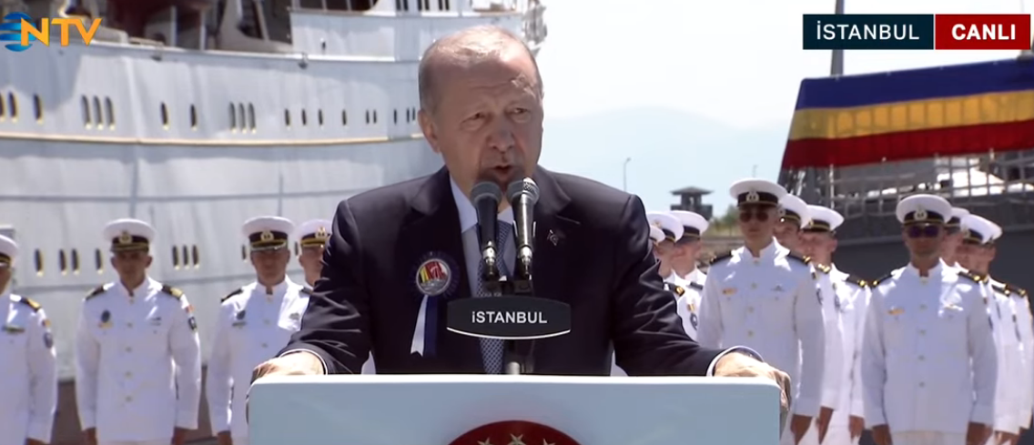 Türkiye tarihinde bir ilk | Cumhurbaşkanı Erdoğan:  NATO ve AB üyesi bir ülkeye savaş gemisi ihracı gerçekleşmiştir