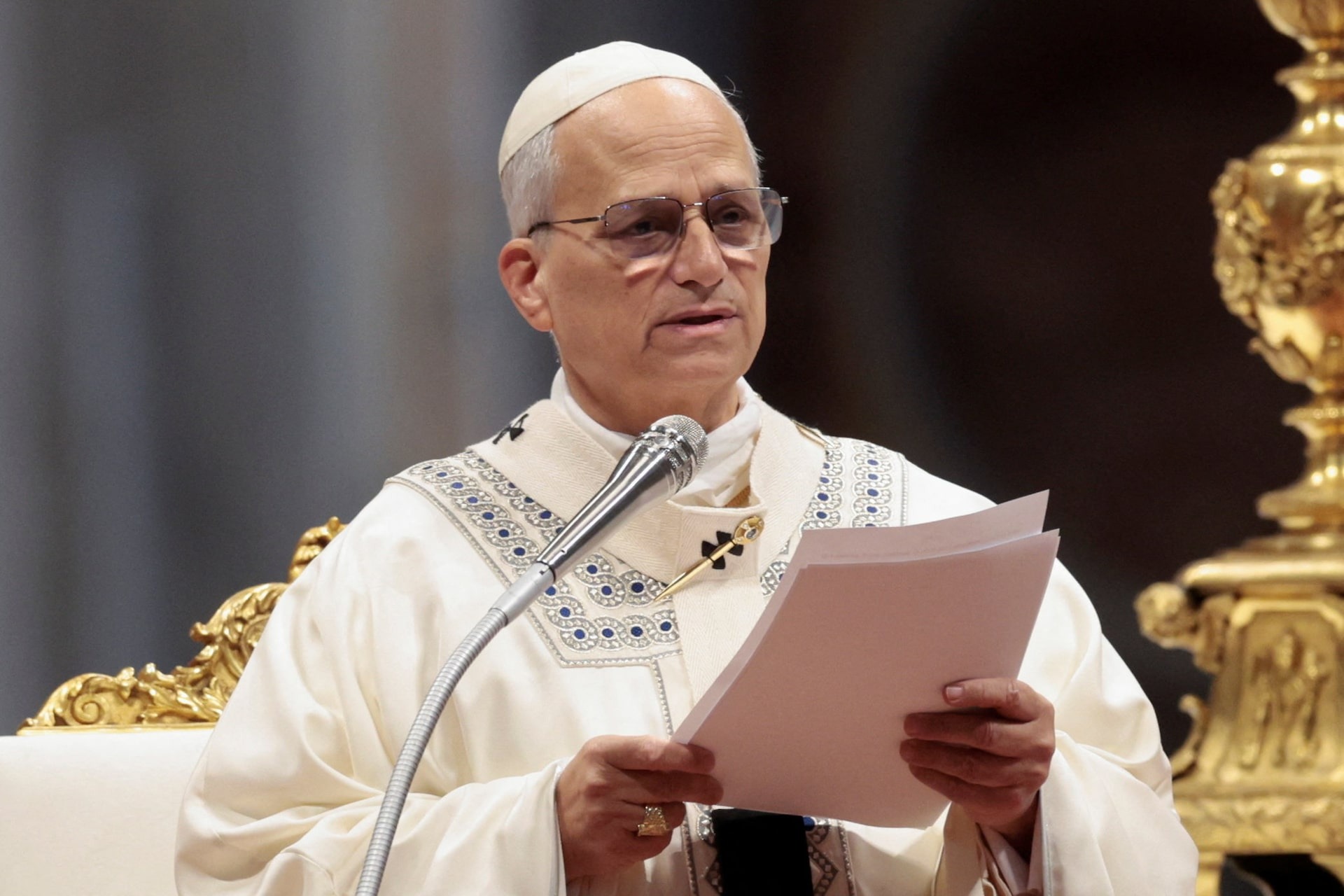 Papa Leo , bugün Birleşmiş Milletler gıda yardımı kuruluşu Dünya Gıda Programı'nın (WFP) Roma'daki genel merkezine