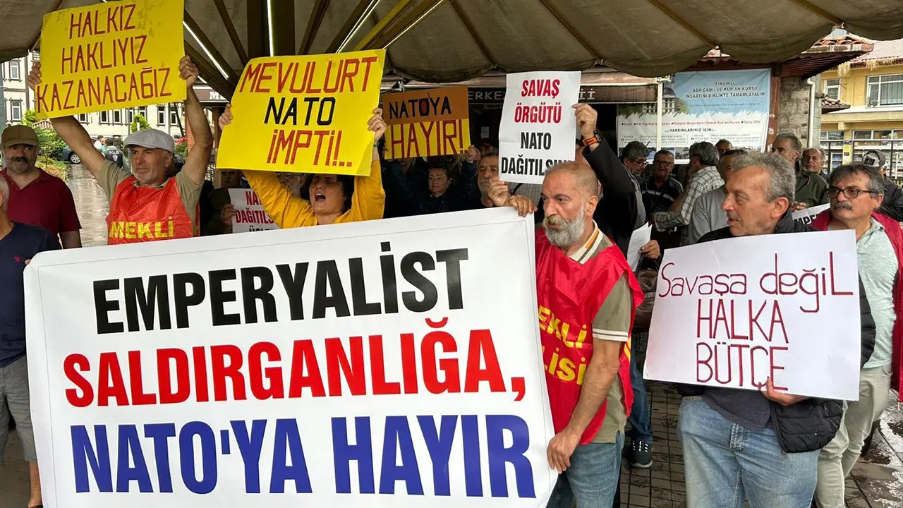 Fındıklı'da NATO protestosu: 'Bugün İran'a, Filistin'e; yarın Türkiye'ye'