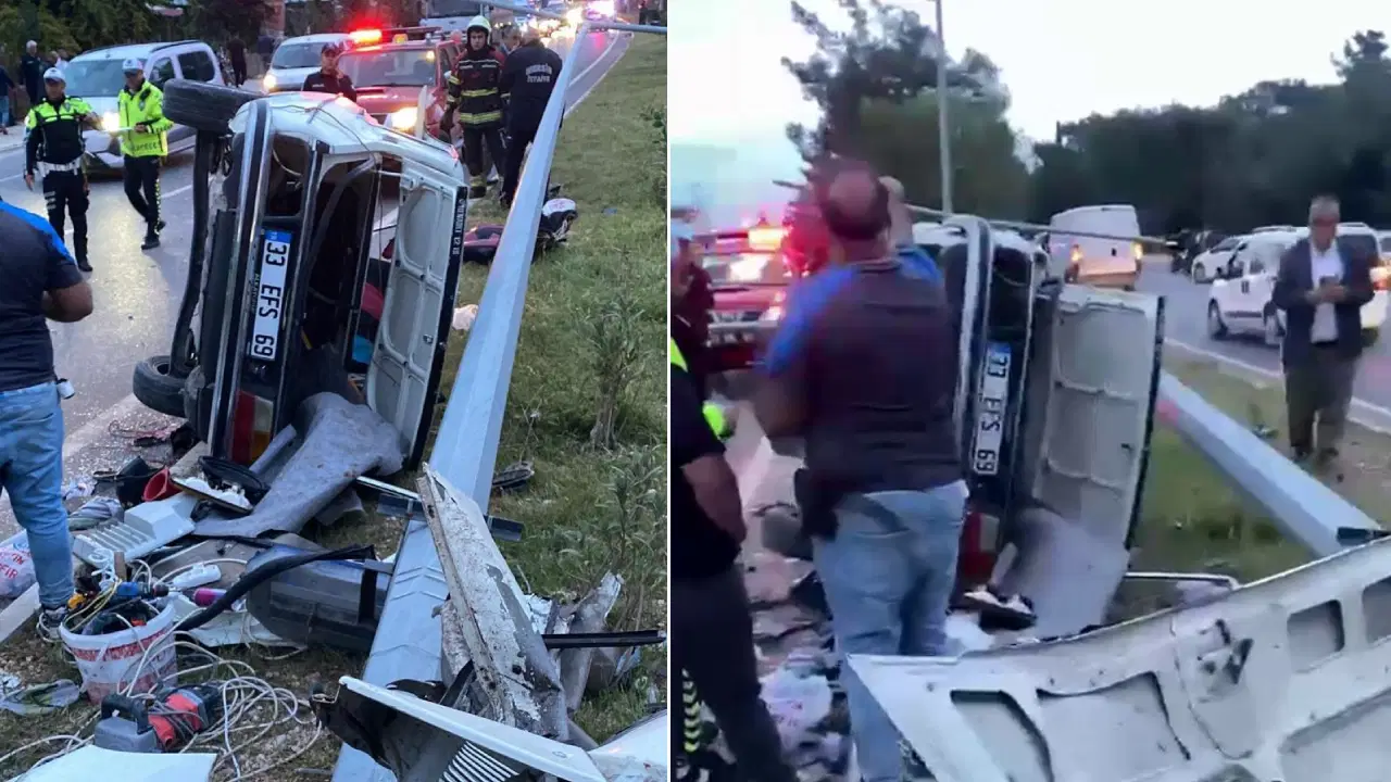 Faciadan dönüldü... Otomobil ikiye bölünde: Yaralılar var!