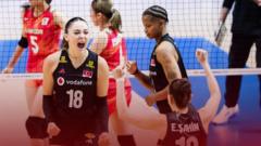 Türkiye Voleybol Milletler Ligi'nde çeyrek finalde
