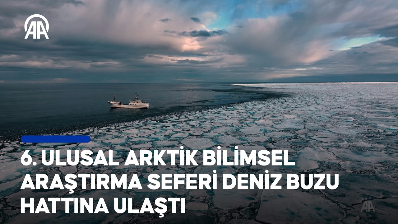 6. Ulusal Arktik Bilimsel Araştırma Seferi ekibi Kuzey Kutbu'ndaki deniz buzu hattına ulaştı