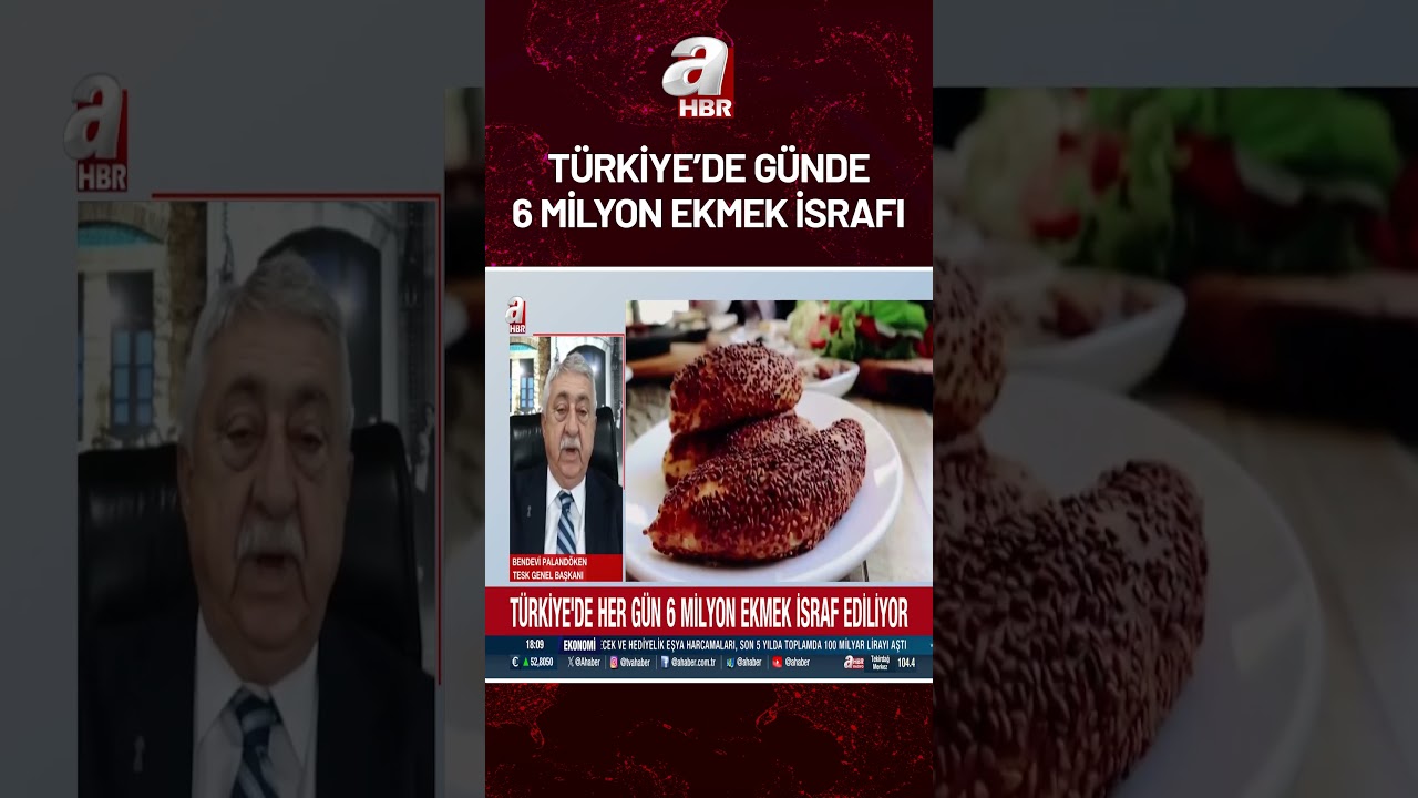 Türkiye'de her gün 6 milyon ekmek israf ediliyor! | A Haber