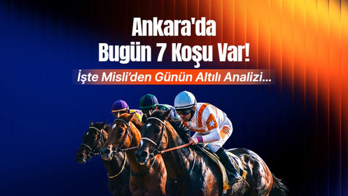 Ankara'da bugün 7 koşu var! İşte Misli’den günün altılı analizi…