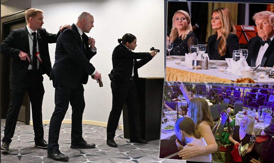 Yemekte silah sesleri. Trump'ı salondan Gizli Servis çıkardı