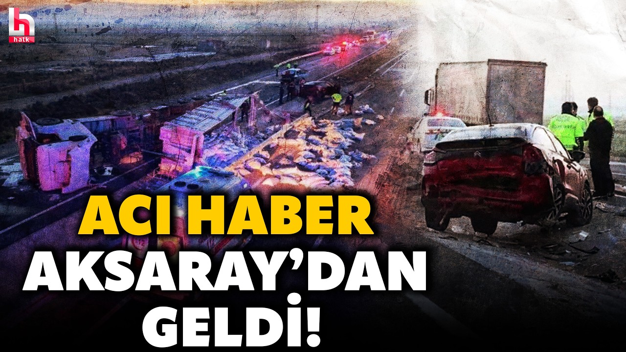 AKSARAY'DA ZİNCİRLEME FACİA! 1 kişi hayatını kaybetti, çok sayıda yaralı var! İşte o dehşet anları!