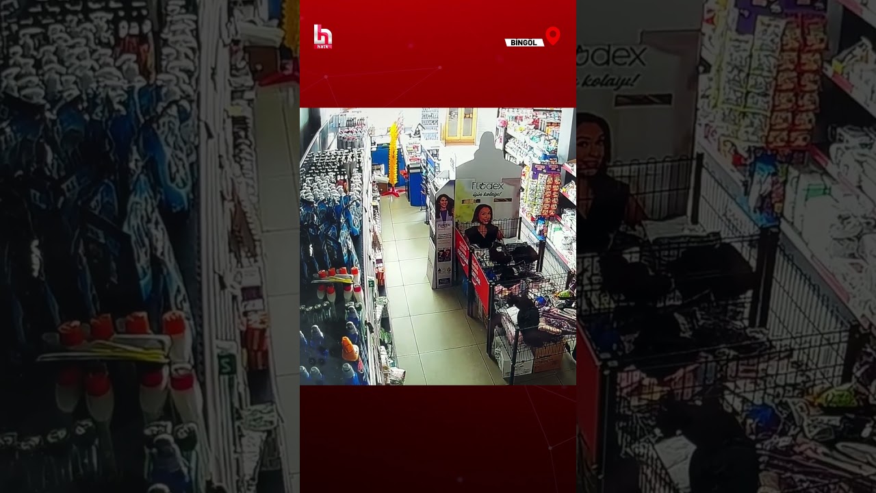 Yedisu’da meydana gelen 4,4 büyüklüğündeki deprem güvenlik kamerasına saniye saniye kaydedildi!