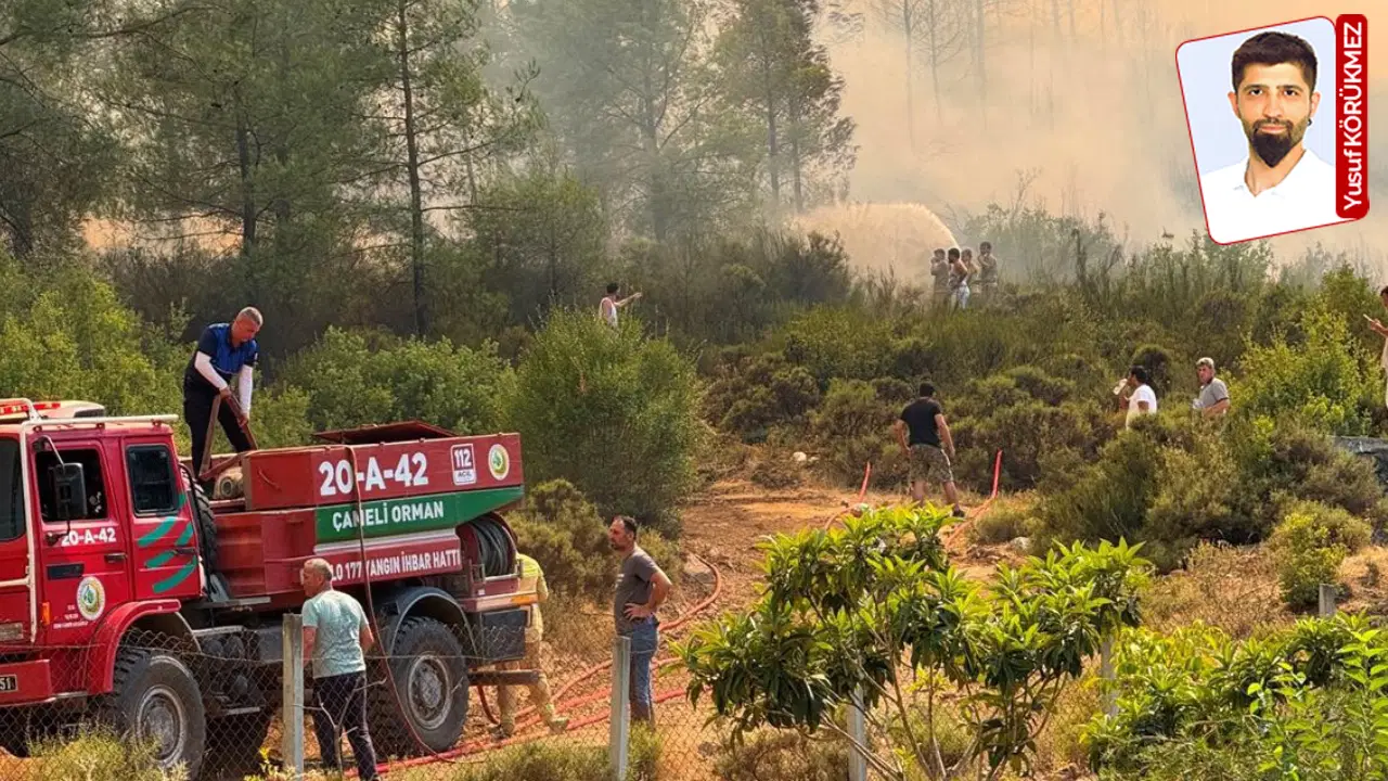 Orman yangınına giden OGM ekiplerinden tünel ücreti istendi, araçlar eski dağ yolunu kullanmak zorunda kaldı