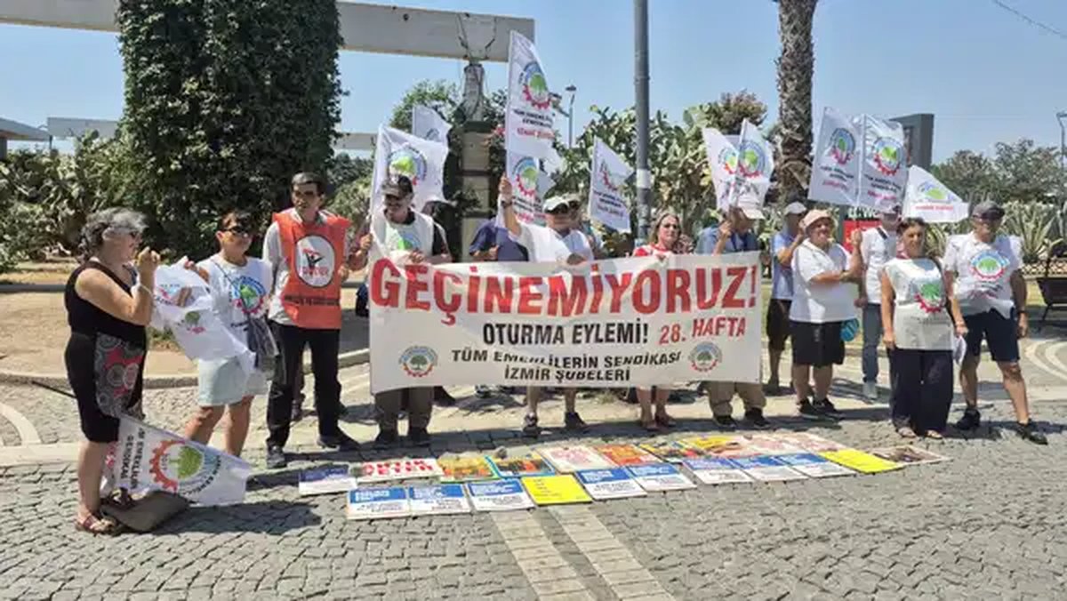 Emeklilerden 28 haftadır eylemde: Sadaka değil, toplu sözleşme istiyoruz