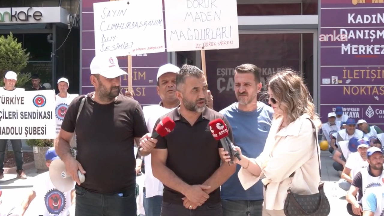 Doruk Madencilik işçileri, oturma eylemine devam ediyor: 'Biz bu ödemelerde mutabık değiliz'