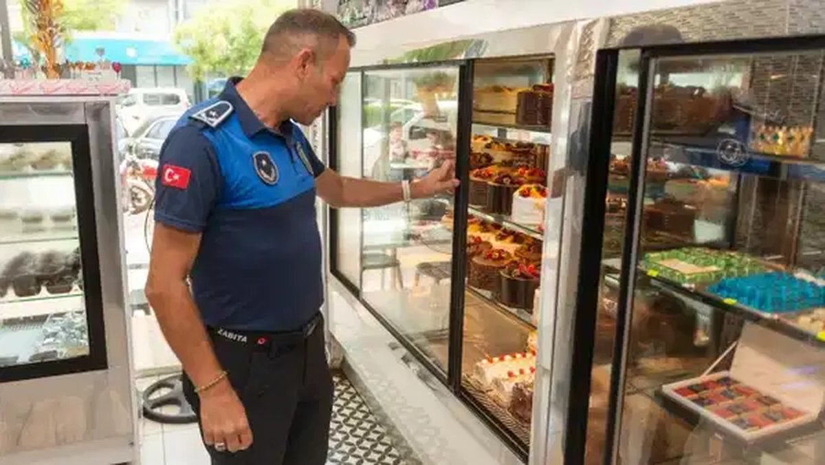 Mersin'in Yenişehir ilçesinde, artan sıcaklıklarla birlikte dondurma tüketiminin yoğunlaşması üzerine belediye zabıta ekipler