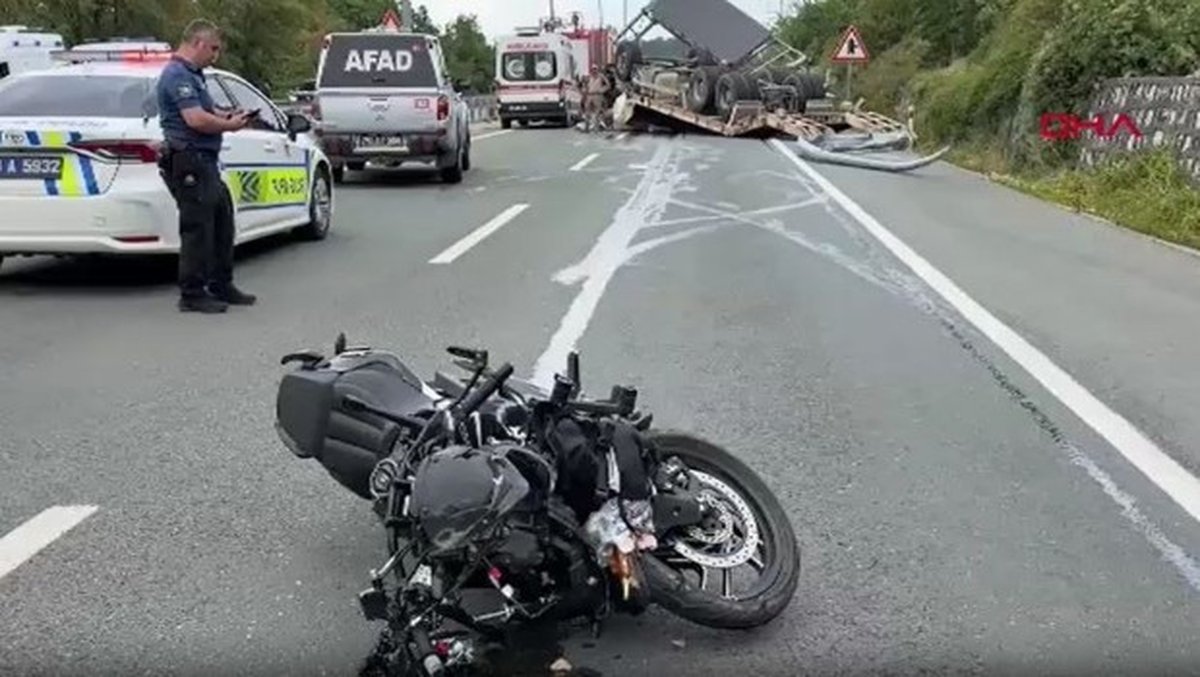 Çekici ile motosiklet çarpıştı: 2 ölü