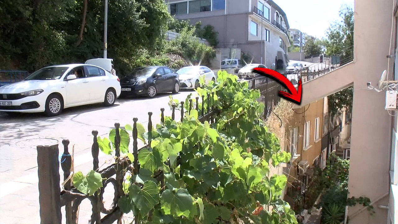 İstanbul Şile'de üzerinden yol geçen 8 daireli bina havadan görüntülendi