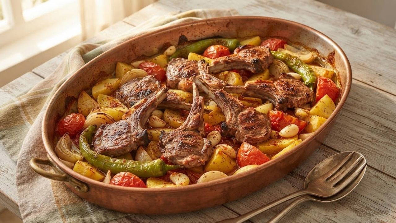 MasterChef'in sevilen lezzetlerinden tepsi pirzola tarifi, kalabalık sofralar için hem pratik hem de oldukça gösterişli bir a