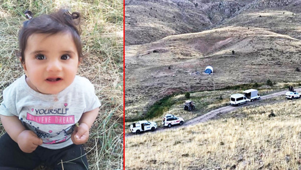 Sivas'ın Divriği ilçesinde mevsimlik işçi olarak bulunan Elif Balıkçı, 11 aylık bebeği Büşra'nın çadırda kaybolduğunu ihbar e