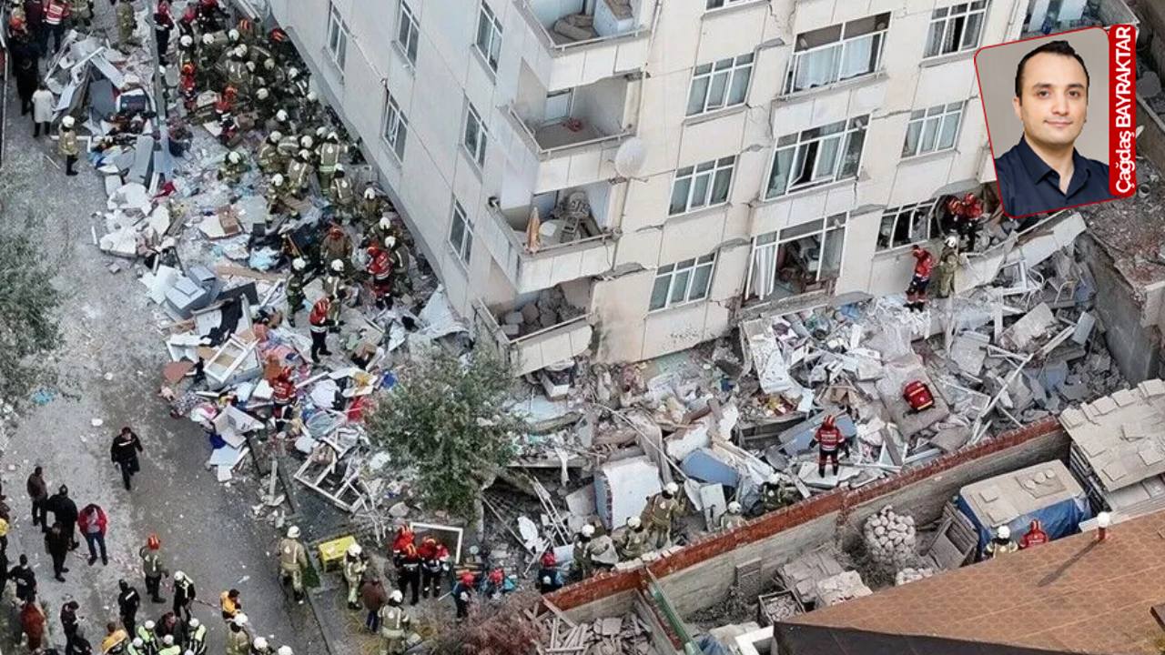Maltepe’de yedi katlı bir binadaki çökme sonucu en az iki kişi yaşamını yitirdi
