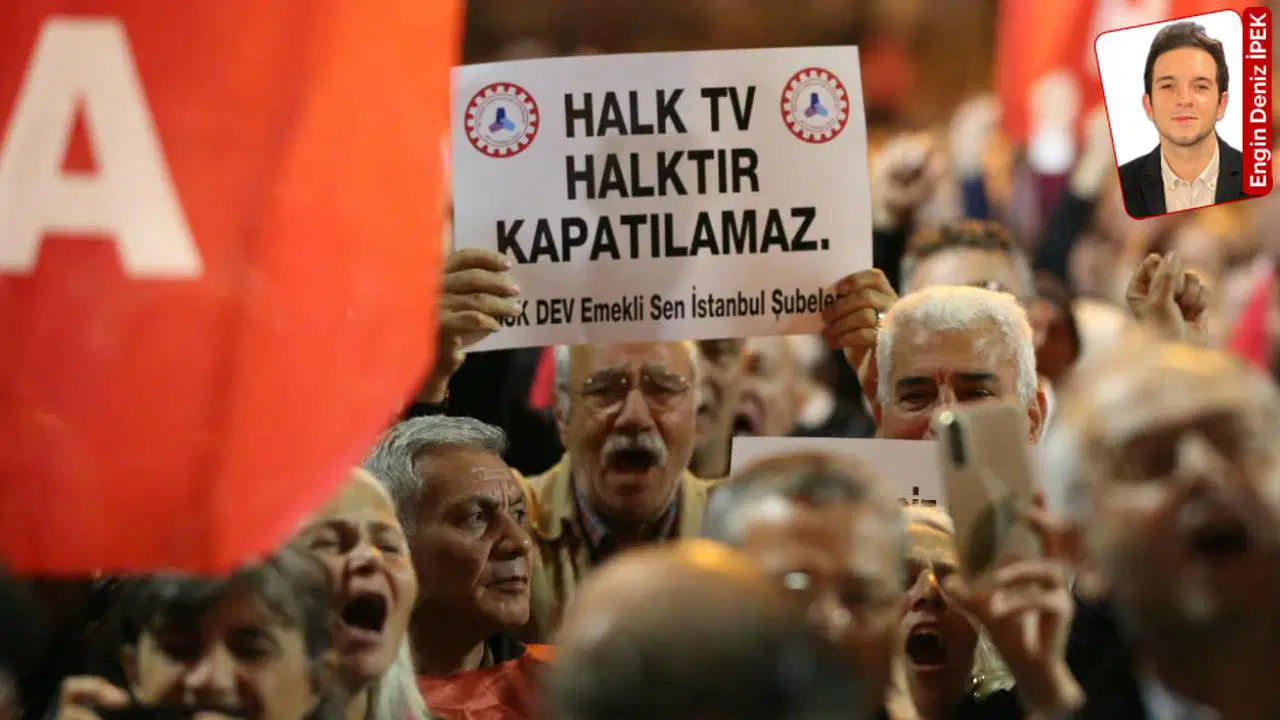 Kayyım atanarak susturulan Halk Tv için yurttaşlar eylem yaptı: Halk sahip çıktı
