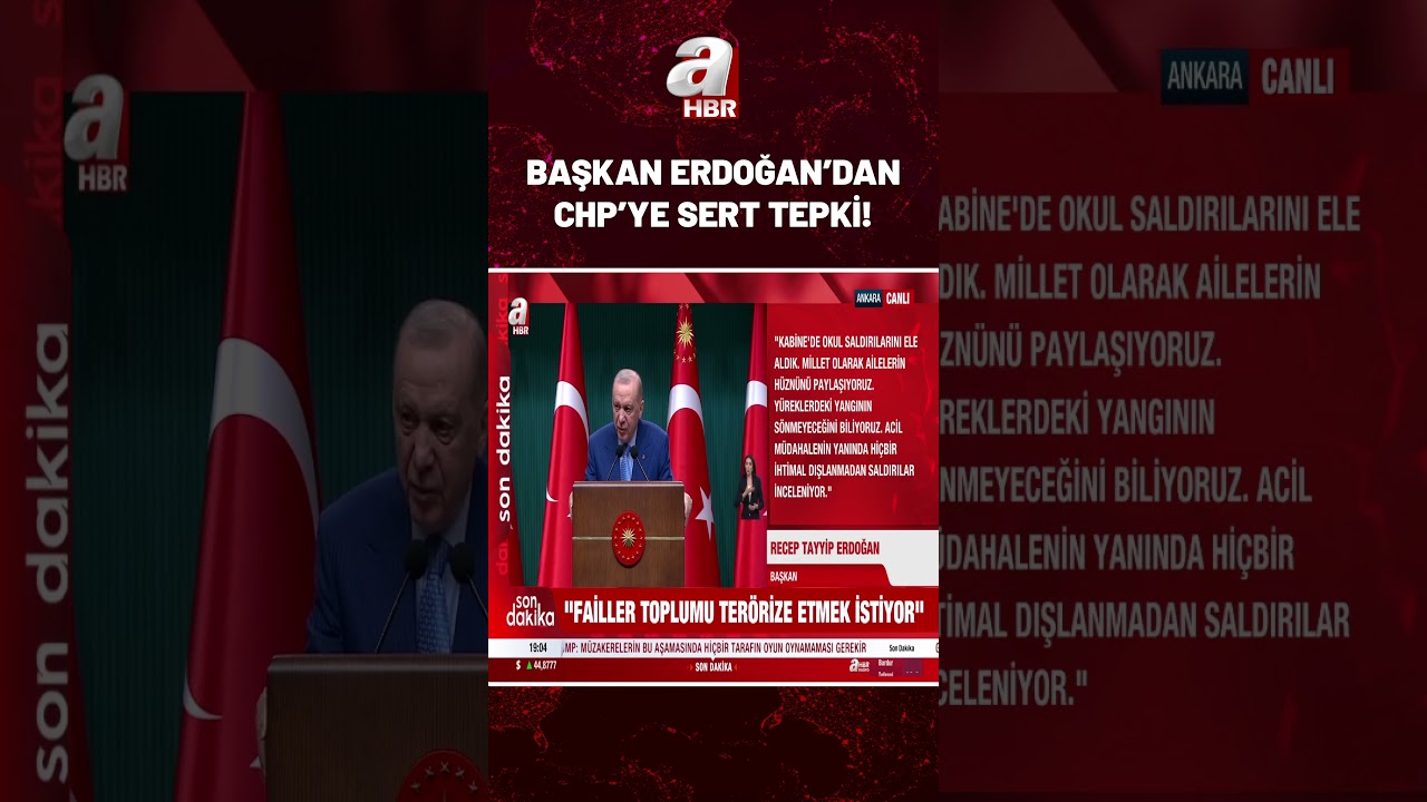 Başkan Erdoğan'dan CHP'ye Sert Tepki! #shorts