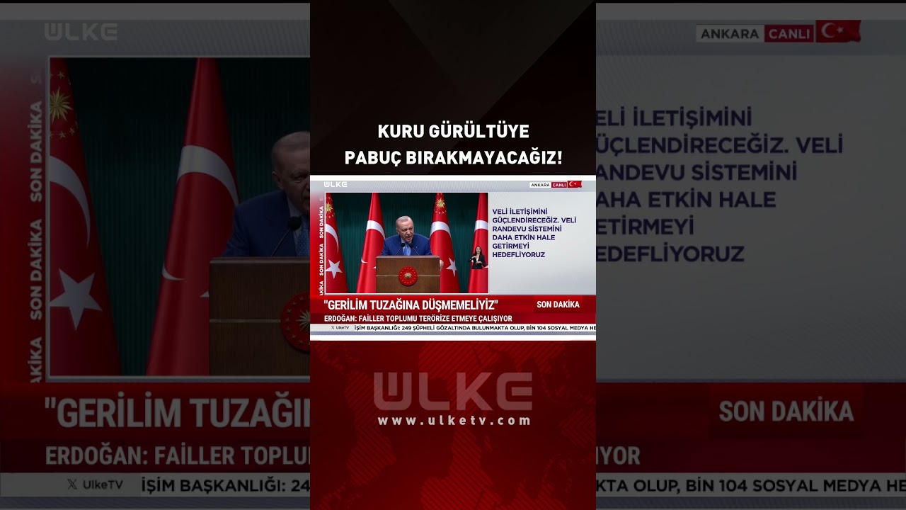 Kuru Gürültüye Pabuç Bırakmayacağız! Cumhurbaşkanı Erdoğan'dan Net Mesaj #sondakika