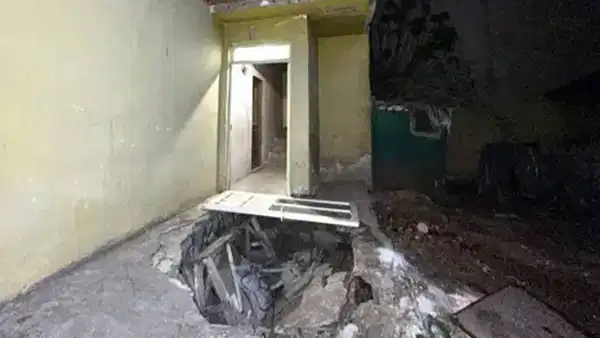 Edirne'de evin girişindeki 'beton zemin' çöktü: 1 kişi yaralandı